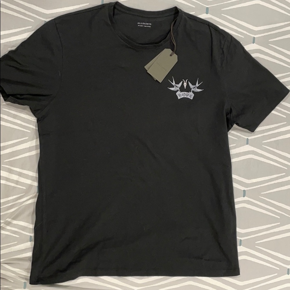 NWT Men’s All Saints Black T-shirt